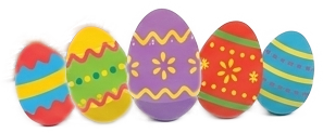 5 verschiedene Ostereier