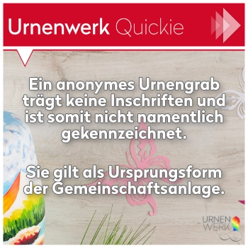 Quickie-Kampagne mit roten Balken, Pfeil und Text über Urnen in der Mitte.